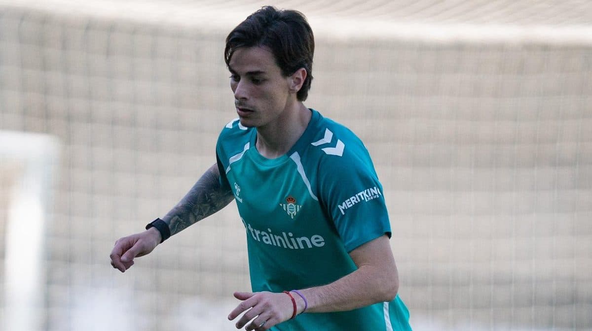 Valentín Gómez ya sabe lo que es entrenar con el Betis