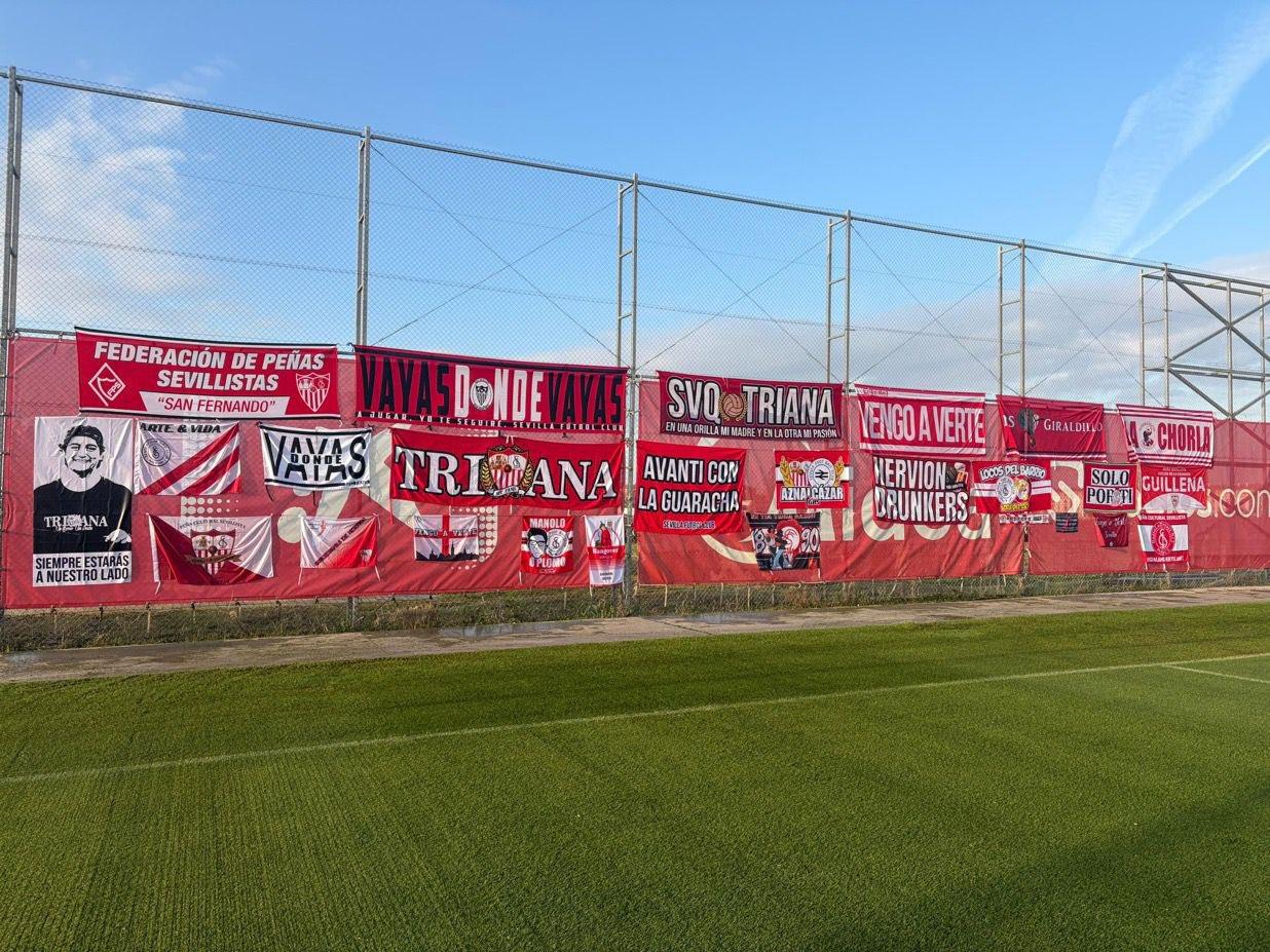 El sevillismo adelanta en la ciudad deportiva lo que se espera en el Ramón Sánchez-Pizjuán
