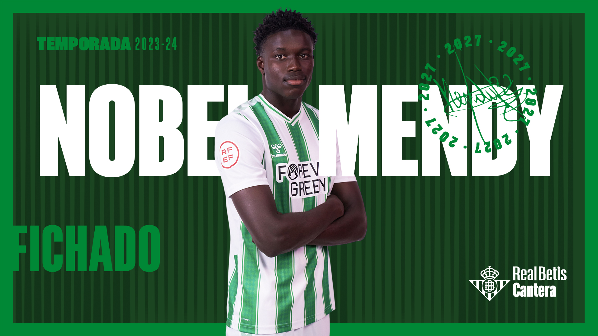 Nobel Mendy, jugador del Betis hasta 2027